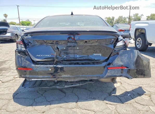 1HGCY2F55PA030198 2023 HONDA ACCORD Black Widok z tyłu
