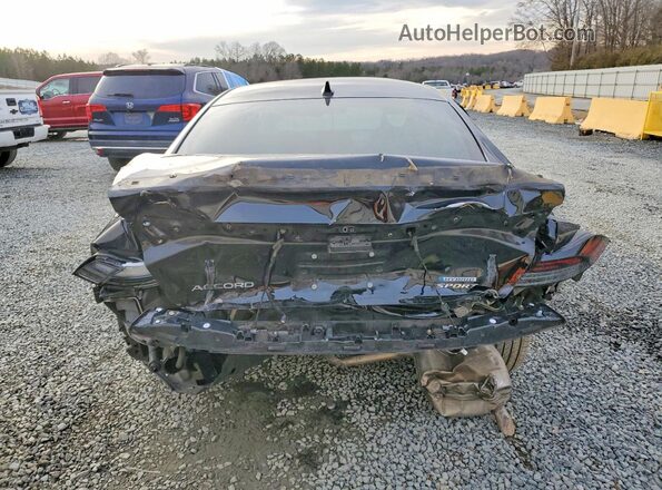 1HGCY2F55RA003392 2024 HONDA ACCORD Black უკანა ხედი