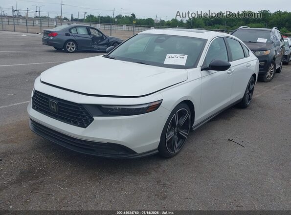 1HGCY2F56PA012941 2023 HONDA ACCORD White Vista tres cuartos delantera izquierda