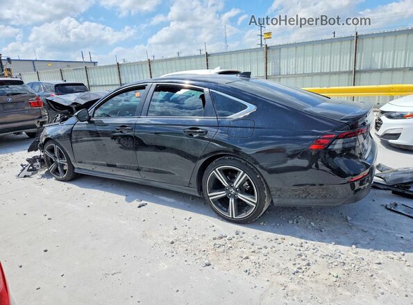 1HGCY2F56PA043784 2023 HONDA ACCORD Черный Задняя левая четверть