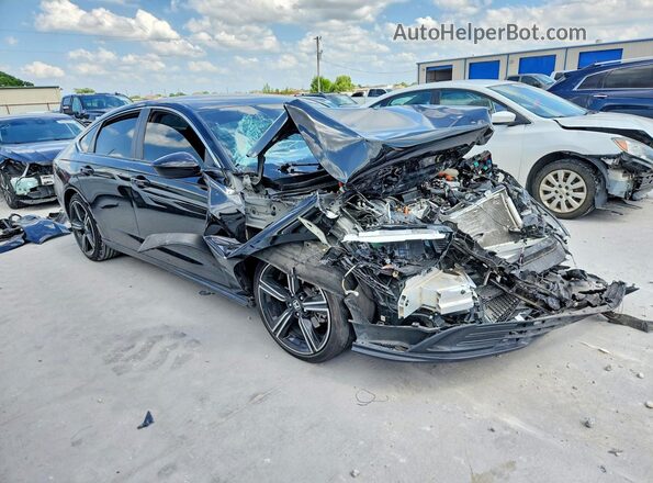1HGCY2F56PA043784 2023 HONDA ACCORD Черный Передняя правая четверть