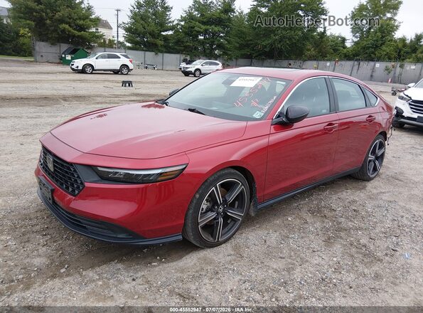 1HGCY2F56PA049858 2023 HONDA ACCORD Red Передня ліва чверть