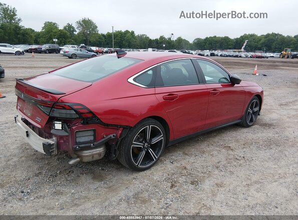 1HGCY2F56PA049858 2023 HONDA ACCORD Red Задня права чверть