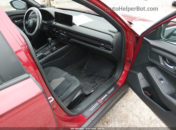 1HGCY2F56PA049858 2023 HONDA ACCORD Red Вид салону спереду