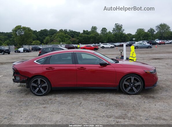 1HGCY2F56PA049858 2023 HONDA ACCORD Red Вид задньої частини салону