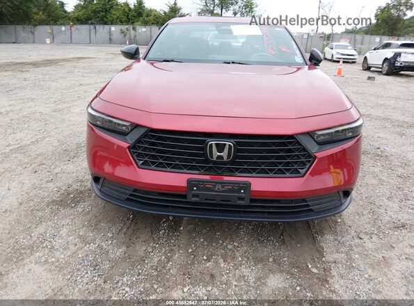 1HGCY2F56PA049858 2023 HONDA ACCORD Red Вид щитка приладів