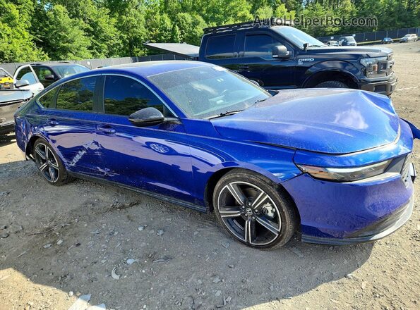 1HGCY2F56RA074231 2024 HONDA ACCORD Blue წინა მარჯვენა