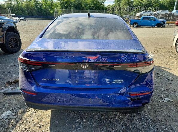 1HGCY2F56RA074231 2024 HONDA ACCORD Blue უკანა ხედი