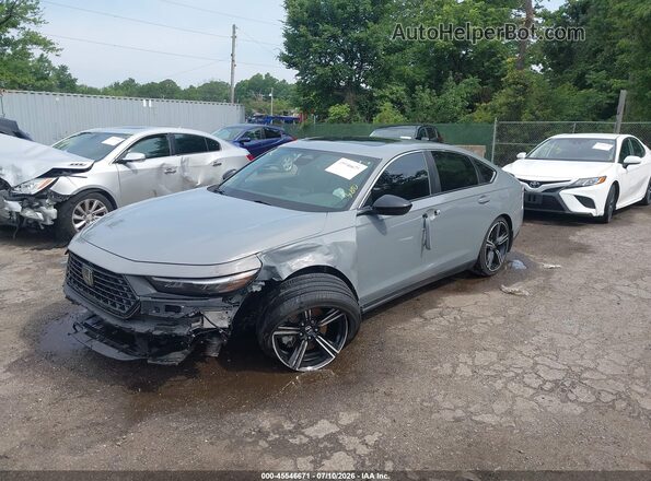 1HGCY2F56RA080675 2024 HONDA ACCORD Gray წინა მარცხენა ხედი სამი მეოთხედიდან