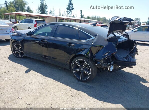 1HGCY2F56SA051280 2025 HONDA ACCORD Black უკანა მარცხენა