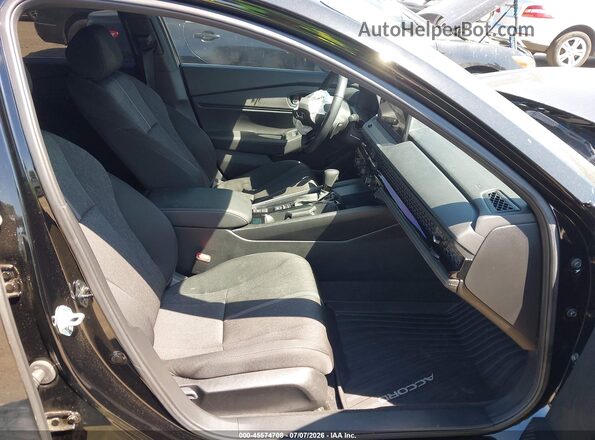 1HGCY2F56SA051280 2025 HONDA ACCORD Black წინა სალონის ხედი