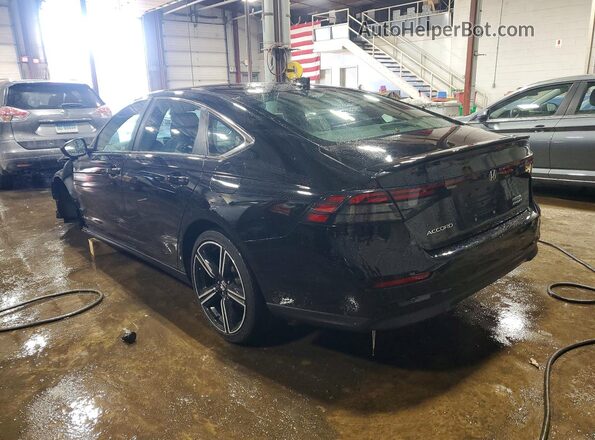 1HGCY2F57PA055989 2023 HONDA ACCORD Черный Задняя левая четверть