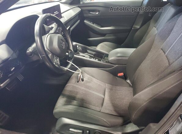 1HGCY2F57PA055989 2023 HONDA ACCORD Черный Вид салона спереди