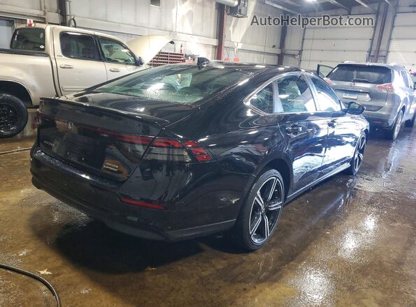 1HGCY2F57PA055989 2023 HONDA ACCORD Черный Задняя правая четверть