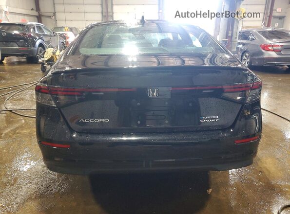 1HGCY2F57PA055989 2023 HONDA ACCORD Черный Вид сзади