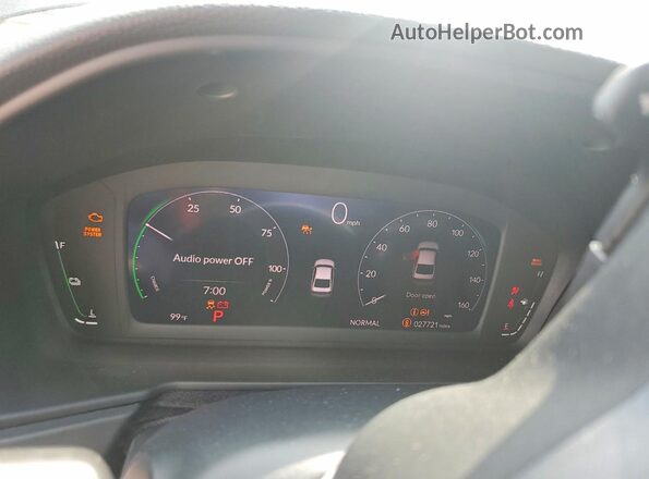 1HGCY2F57PA063056 2023 HONDA ACCORD Black Вид щитка приладів