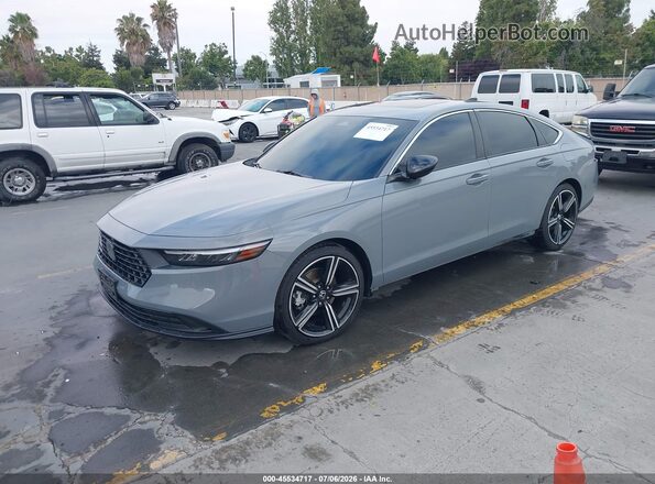 1HGCY2F58PA040742 2023 HONDA ACCORD Gray Vista tres cuartos delantera izquierda