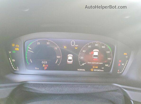 1HGCY2F58SA027532 2025 HONDA ACCORD Black Widok zestawu wskaźników