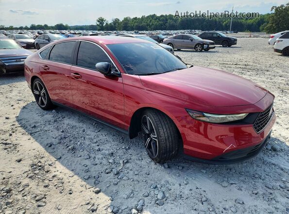 1HGCY2F59PA008950 2023 HONDA ACCORD Красный Передняя правая четверть