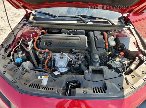 1HGCY2F59PA008950 2023 HONDA ACCORD Красный Вид задней части салона