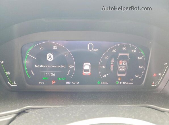 1HGCY2F59PA026235 2023 HONDA ACCORD Black Widok zestawu wskaźników