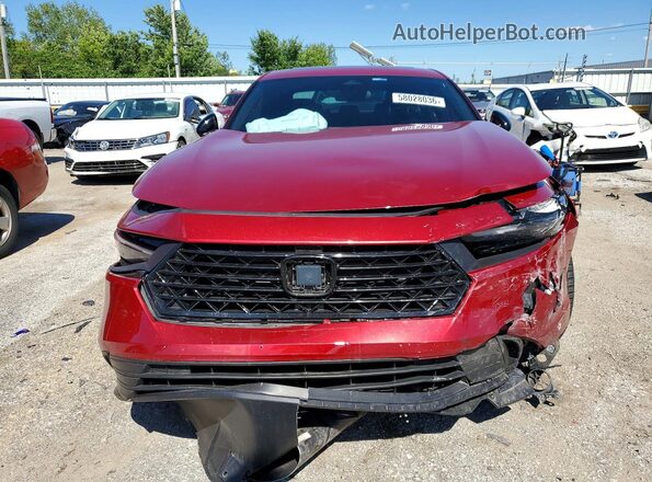 1HGCY2F59PA049837 2023 HONDA ACCORD Red Դիմացի տեսք