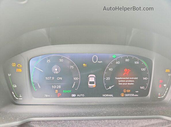 1HGCY2F59PA062555 2023 HONDA ACCORD White Սարքավորումների վահանակի տեսք
