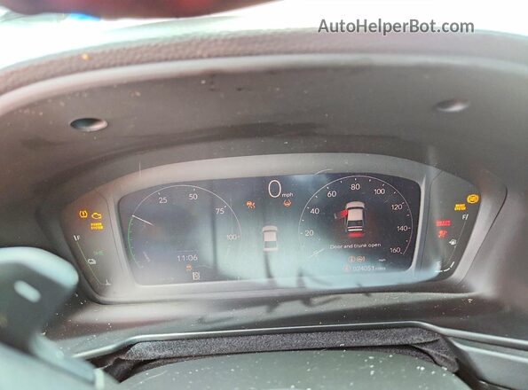 1HGCY2F59RA010927 2024 HONDA ACCORD White Вид щитка приладів