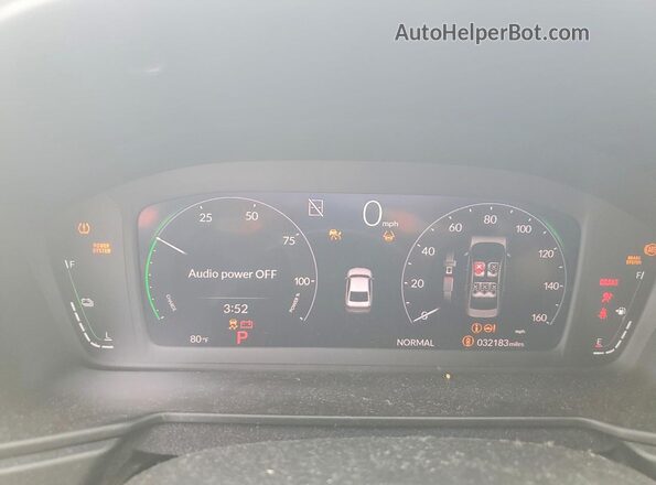1HGCY2F59RA081643 2024 HONDA ACCORD Red Instrument cluster view