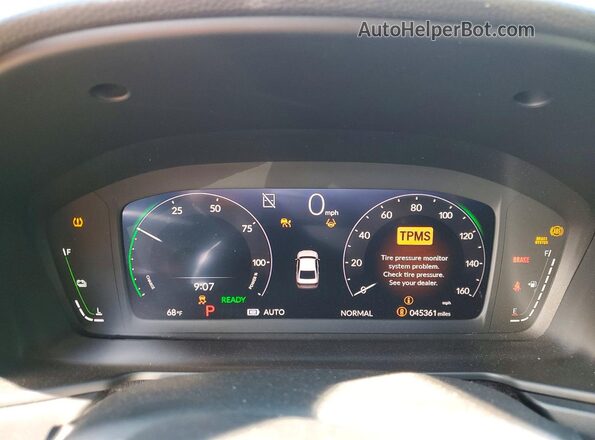 1HGCY2F59SA077016 2025 HONDA ACCORD Gray Widok zestawu wskaźników