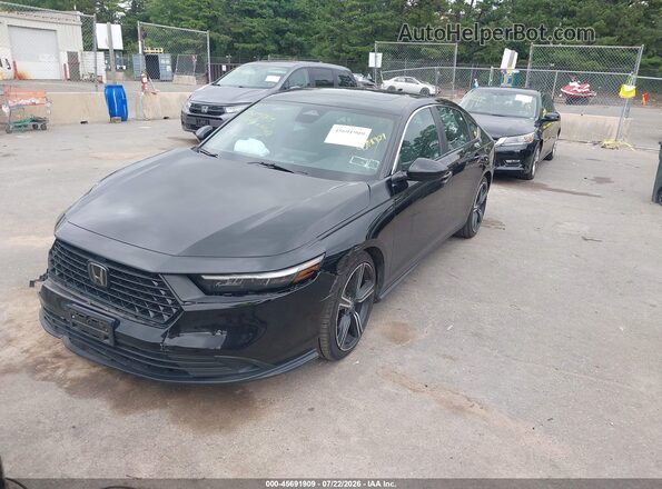 1HGCY2F5XRA028398 2024 HONDA ACCORD Черный Передняя левая четверть