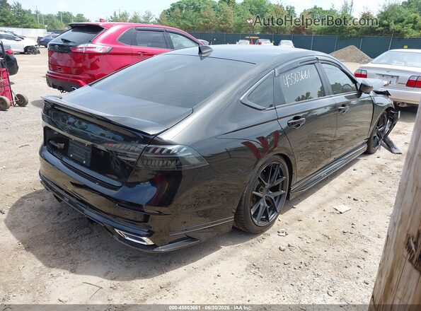1HGCY2F5XRA038591 2024 HONDA ACCORD Черный Задняя правая четверть