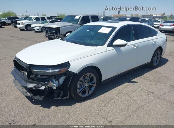 1HGCY2F60SA010099 2025 HONDA ACCORD White წინა მარცხენა ხედი სამი მეოთხედიდან