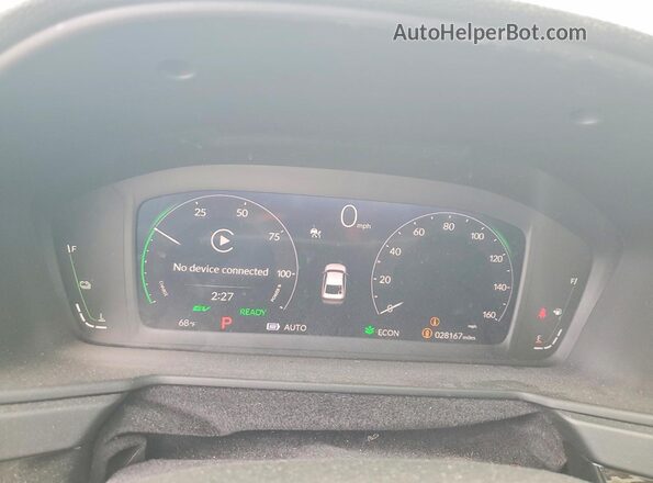 1HGCY2F61SA035951 2025 HONDA ACCORD Black Widok zestawu wskaźników