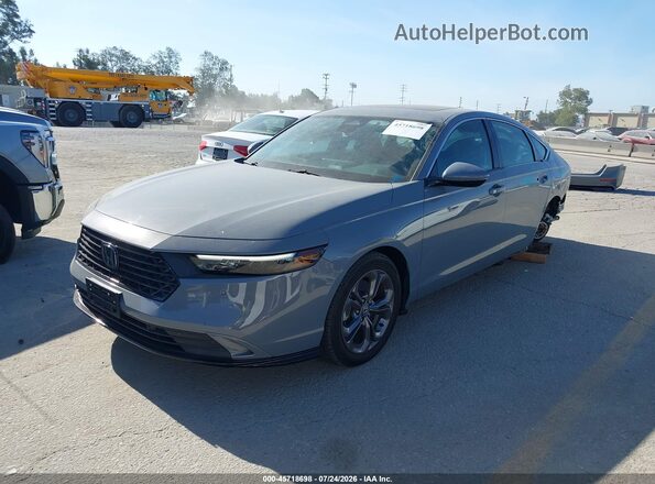 1HGCY2F62PA029437 2023 HONDA ACCORD Gray წინა მარცხენა ხედი სამი მეოთხედიდან