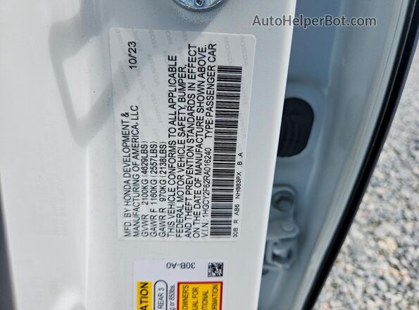 1HGCY2F62RA016240 2024 HONDA ACCORD White Вид підкапотного простору