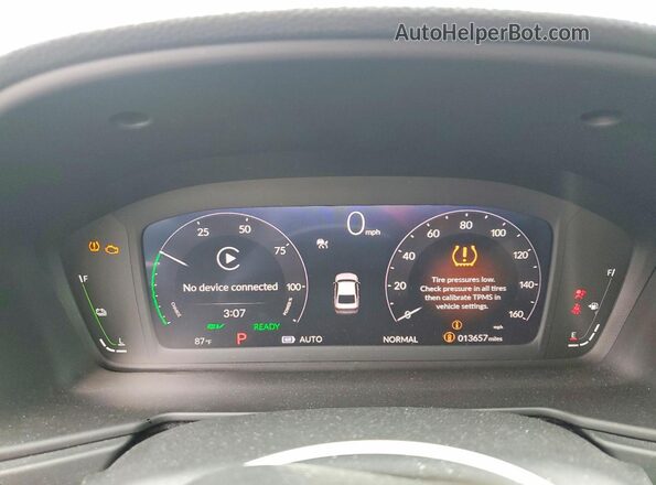 1HGCY2F62SA052435 2025 HONDA ACCORD Gray Widok zestawu wskaźników