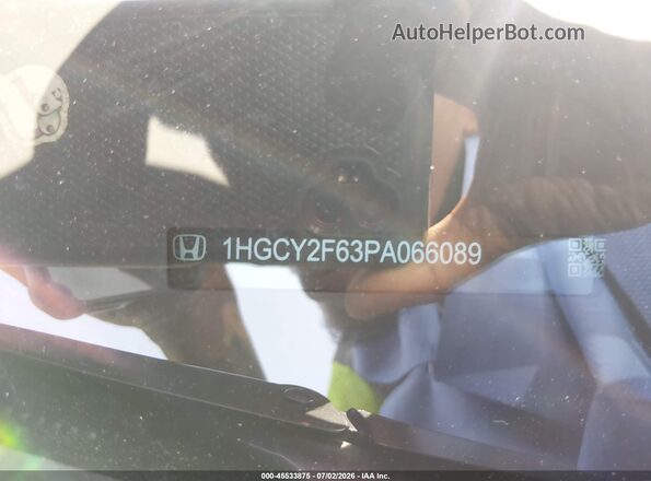 1HGCY2F63PA066089 2023 HONDA ACCORD Dark Blue Engine compartment view