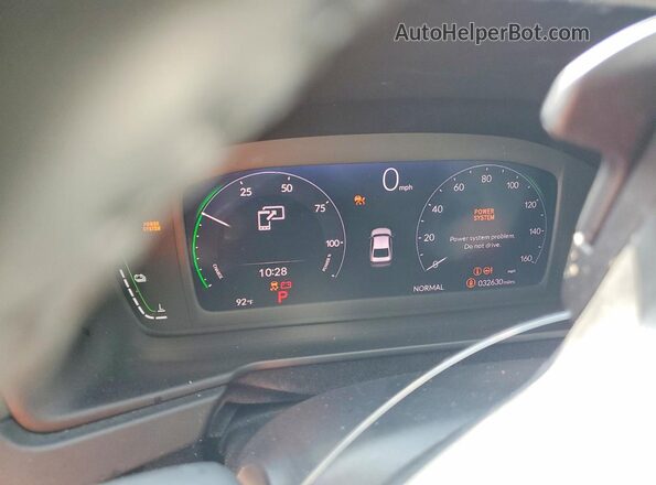 1HGCY2F64RA016207 2024 HONDA ACCORD White Widok zestawu wskaźników