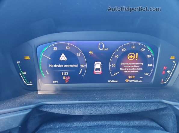 1HGCY2F64SA047768 2025 HONDA ACCORD Серый Вид щитка приборов