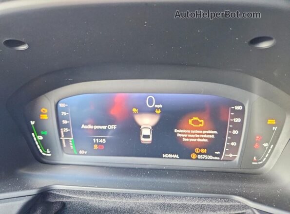 1HGCY2F65PA047995 2023 HONDA ACCORD Blue Widok zestawu wskaźników