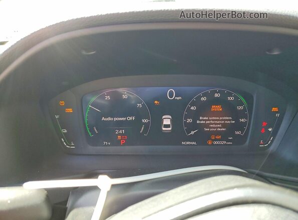 1HGCY2F66SA057783 2025 HONDA ACCORD Gray Instrument cluster view