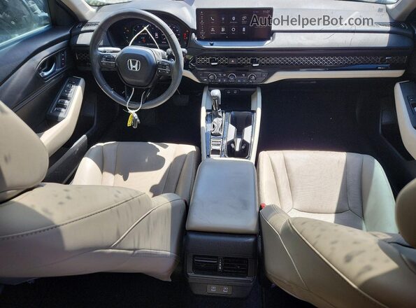 1HGCY2F67PA055757 2023 HONDA ACCORD White Widok deski rozdzielczej