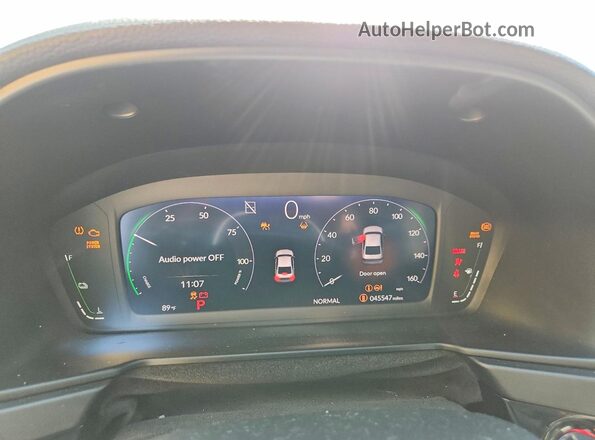 1HGCY2F67PA055757 2023 HONDA ACCORD White Widok zestawu wskaźników