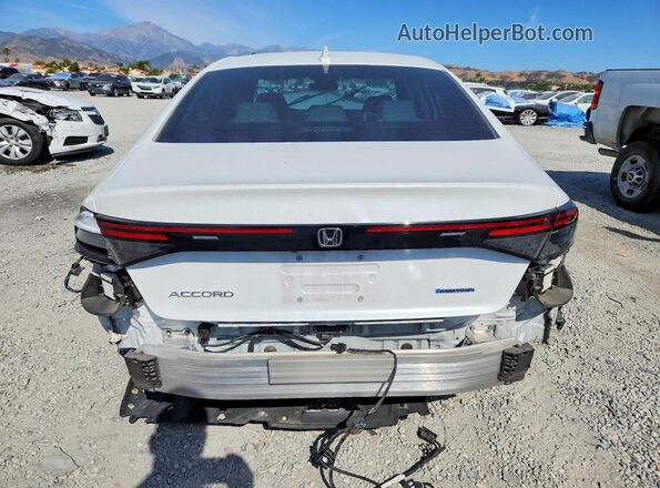 1HGCY2F67PA055757 2023 HONDA ACCORD White Widok z tyłu