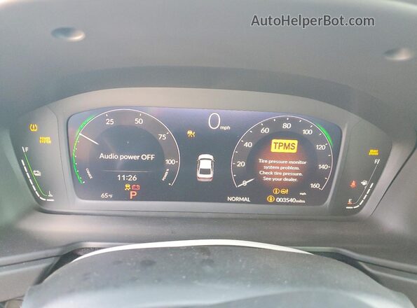 1HGCY2F67SA064905 2025 HONDA ACCORD Gray Instrument cluster view