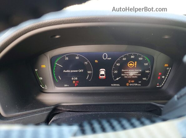 1HGCY2F68SA015454 2025 HONDA ACCORD Gray Widok zestawu wskaźników