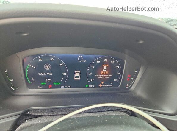 1HGCY2F68SA033405 2025 HONDA ACCORD Gray Vista del cuadro de instrumentos