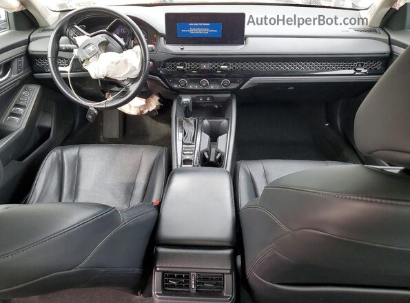 1HGCY2F6XPA040458 2023 HONDA ACCORD Black Առջևի վահանակի տեսք
