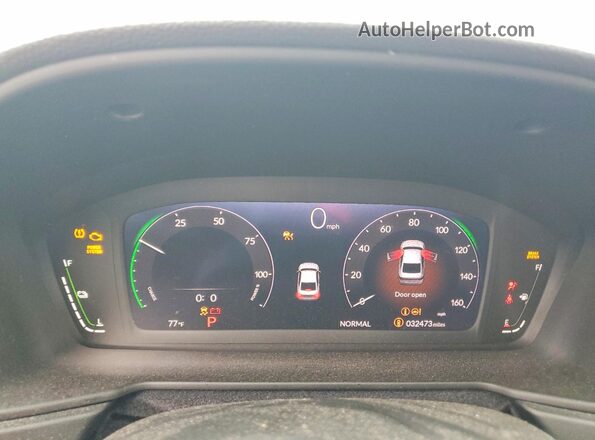 1HGCY2F6XRA040219 2024 HONDA ACCORD Blue Instrument cluster view